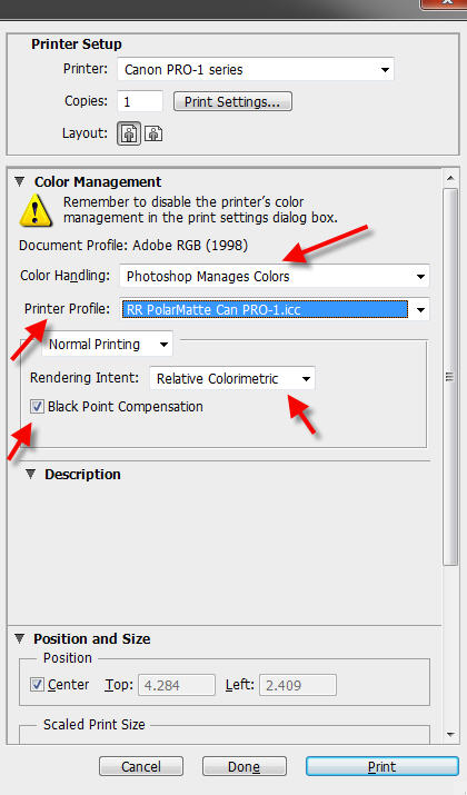canon printer profiles for photoshop download