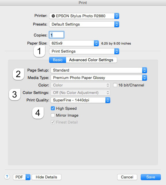 How To Use ICC Color Printer Profiles With Photoshop CS6 CC On A Mac