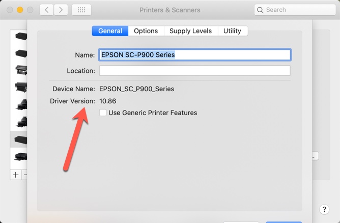 epson printer drivers for mac 10.5.8