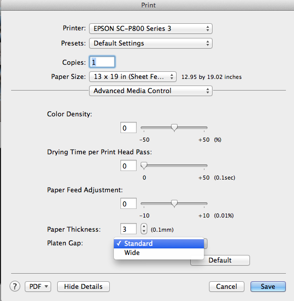 set up epson drivers mac