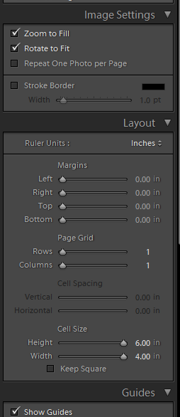 Borderless LR Windows Layout Settings