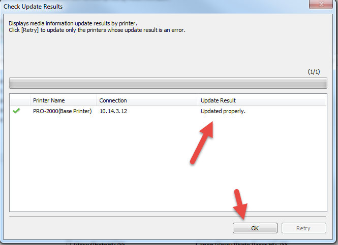Canon Add Media Update Media Complete