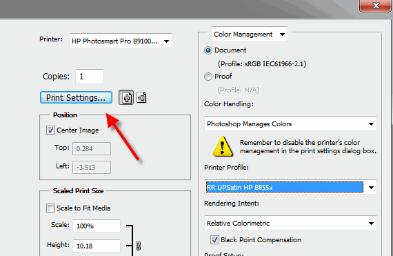 Print Settings