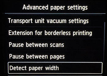 Detect Paper Width