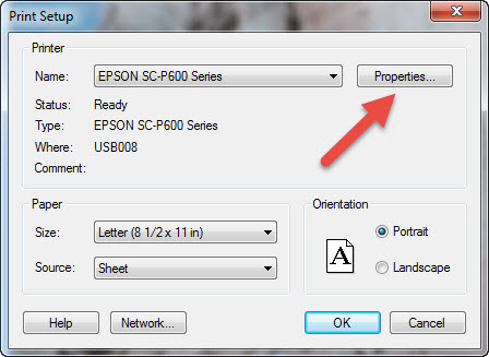 turn off epson print preview on windows