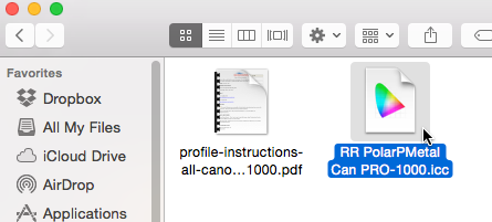 how to install icc profile on a mac