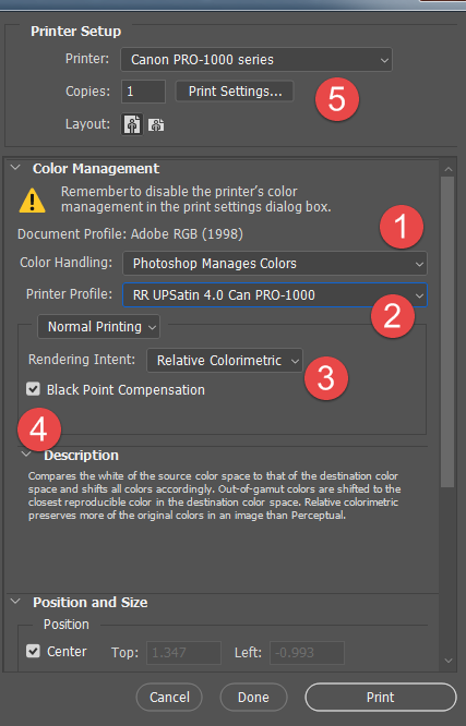 check color profile photoshop