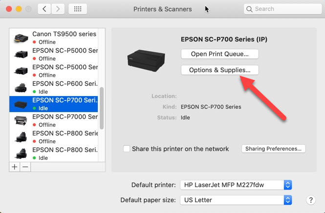 epson printer utility dialog box download mac