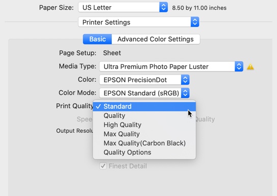 epson photo printing software for mac