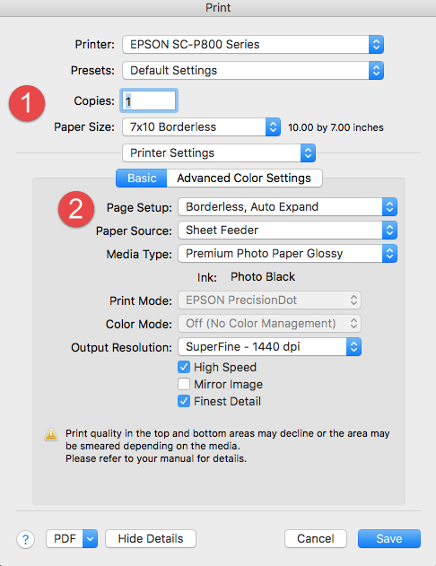 Custom Borderless With Epson Printers