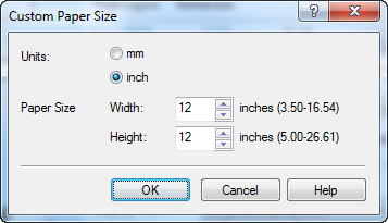 Setting up a custom user defined paper size for Epson with