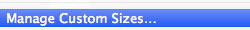 Manage Custom Sizes