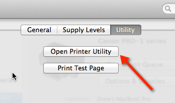 printer utility mac