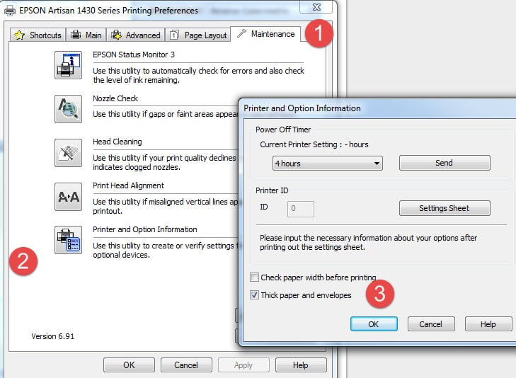 Printer Adjustments for Thick Papers - Platen Gap