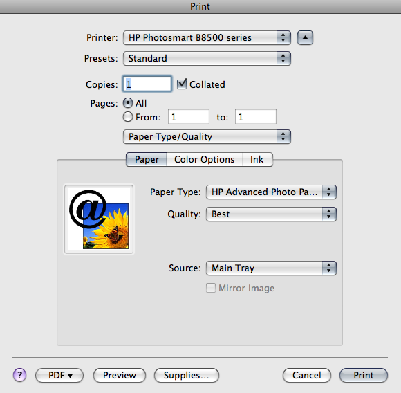 aperture install icc profile